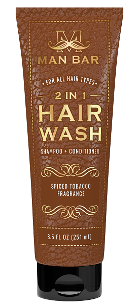 Man Bar 2 in 1 Hair Wash Spiced Tobacco