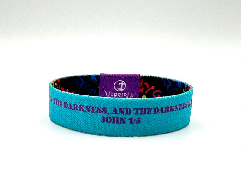 Coral Reef / John 1:5 Wristband