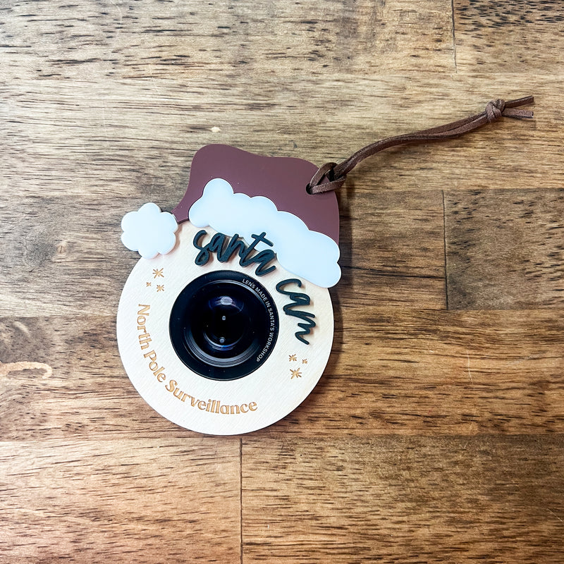 Santa Cam Christmas Ornament