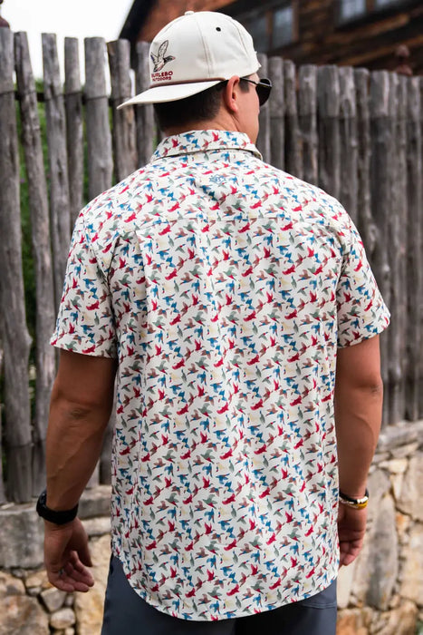 All Over Duck - Performance Button Up