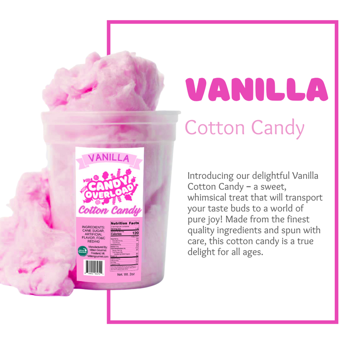 Vanilla- Gourmet Cotton Candy