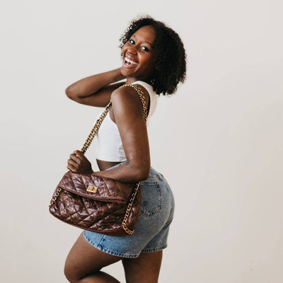 Surly Chain Shoulder Bag: Brown