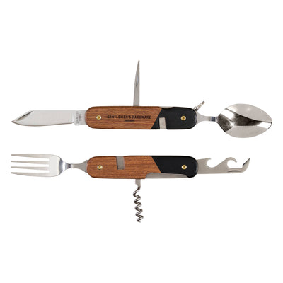 Camping Cutlery Tool, Wood