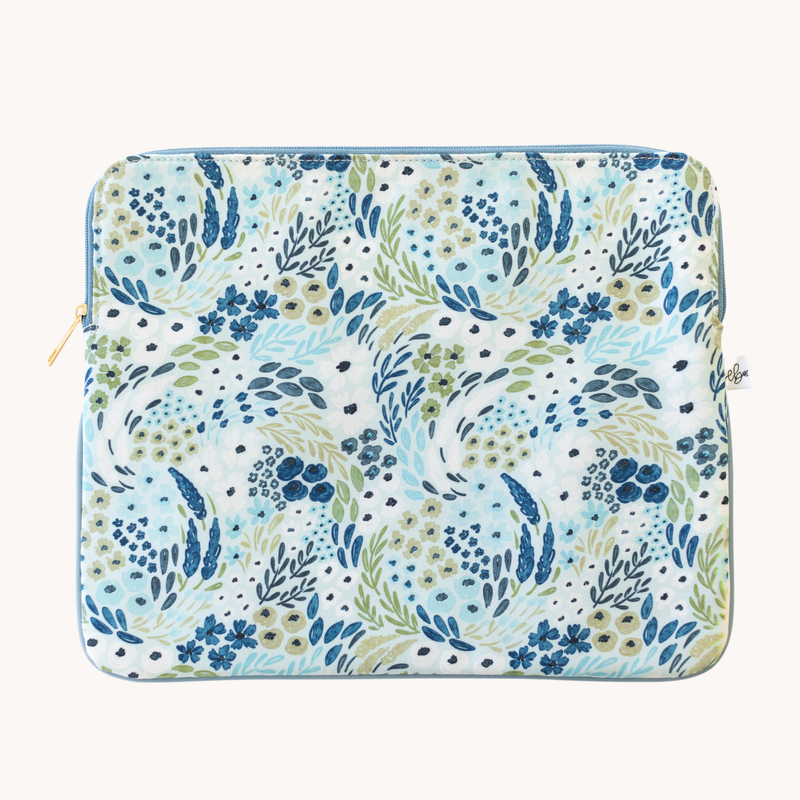 Waterfall Floral Laptop Sleeve: 13"