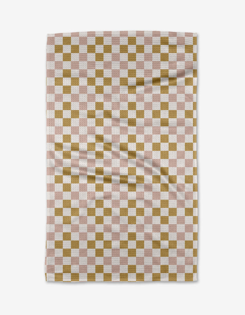 Spring Checkers Tea Towel