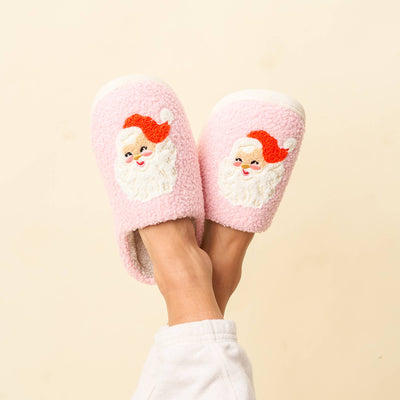 Fuzzy Holiday Slippers