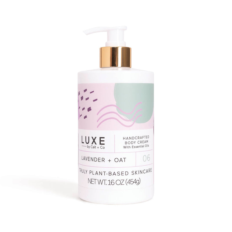 Lavender + Oat Shea Butter Body Cream -  16oz | Luxe