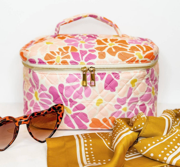 Floral Pattern Bags, Backpack, Duffle, Cosmetic Bag, Flower: Cosmetic Bag