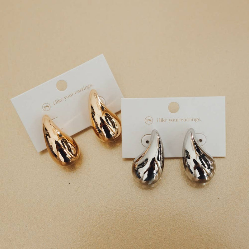 Not-So-Secret Admirer Teardrop Earrings - WATERPROOF: Gold