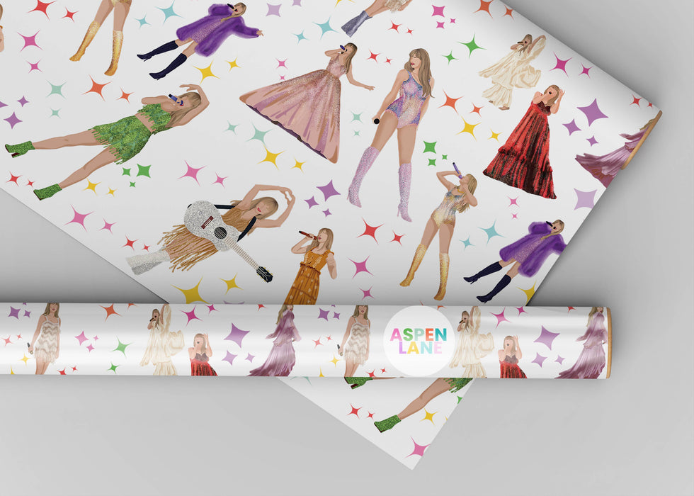 Swiftie Taylor Swift Mosaic Magic Wrapping Paper: Swiftie Mosaic