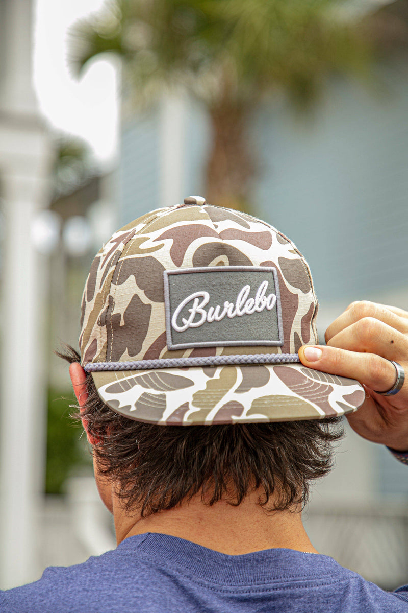 BURLEBO Script Grey Patch Cap