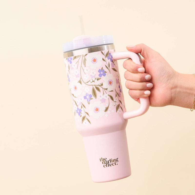 Lilac Floral Haven -40 oz Take Me Everywhere Tumbler