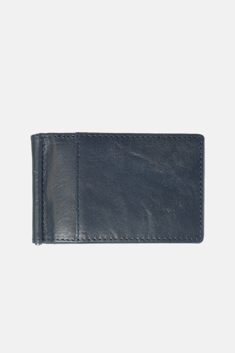 Slim Money Clip Wallet: Dark Brown