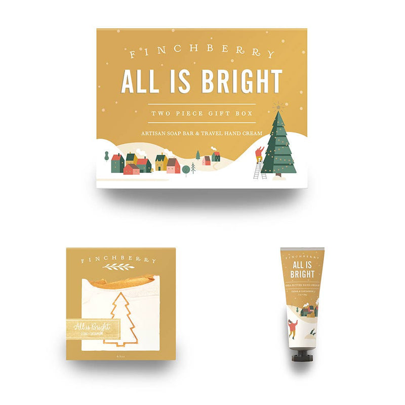 All is Bright - 2 Piece Holiday Gift Box - Stocking Stuffers