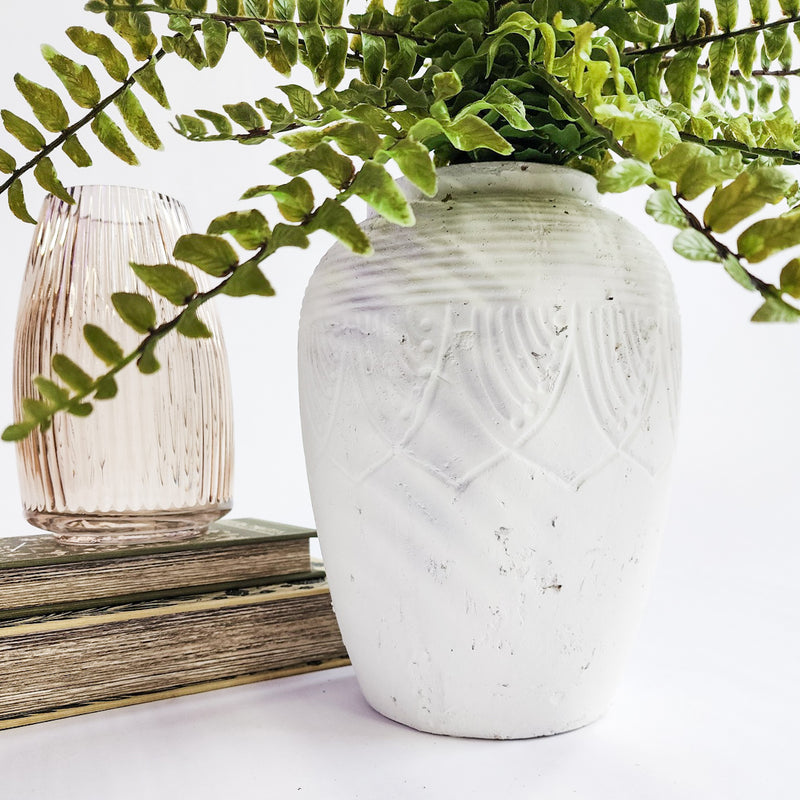 WILLOW CHALKED VASE