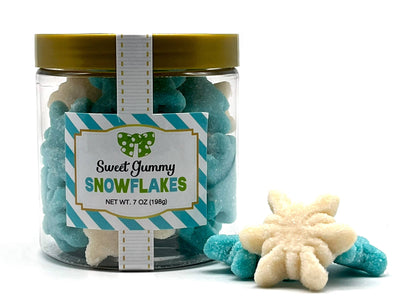 Sanded Gummy Snowflakes