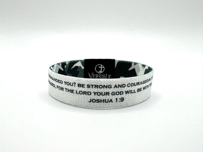 Stone Camo / Joshua 1:9 Wristband