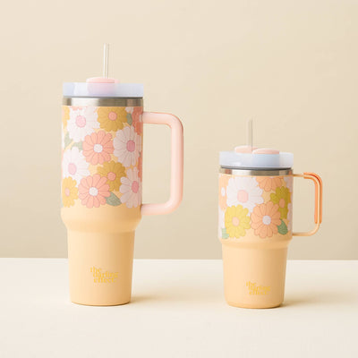 Peach Daisy Craze -40 oz Take Me Everywhere Tumbler