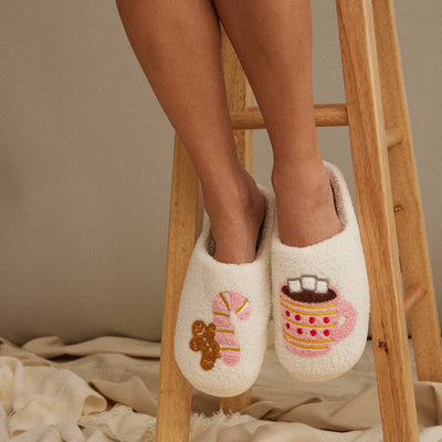 Gingerbread Man & Hot Chocolate slippers