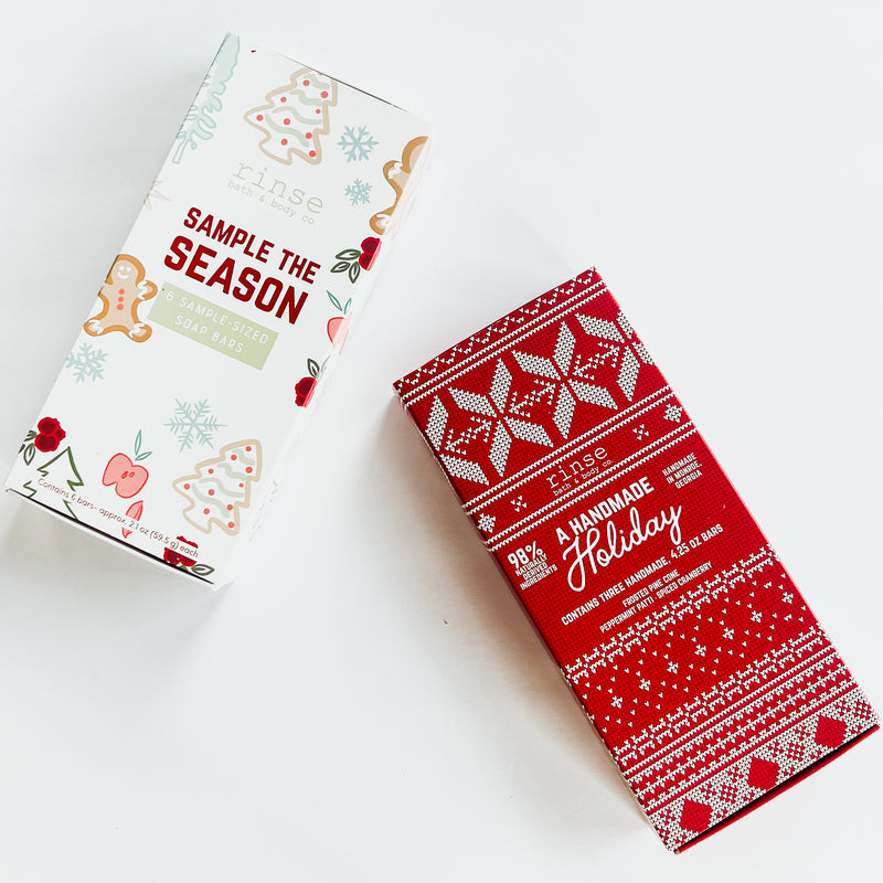 Soap - Sample the Season Holiday Sampler Box (6 half bars)