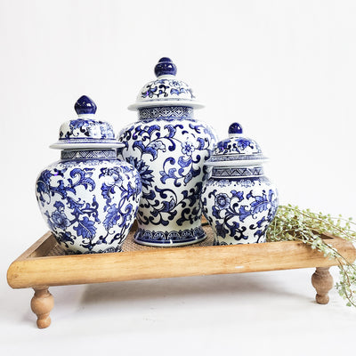 Blue Chinoiserie Ginger Jar - Extra Large