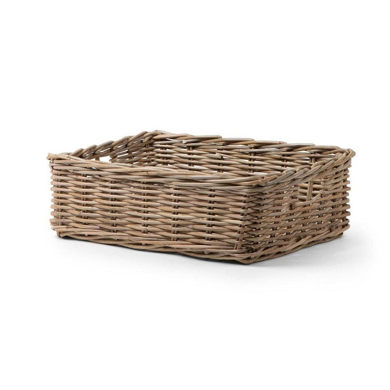 Rattan Rectangle Tray | 6" H