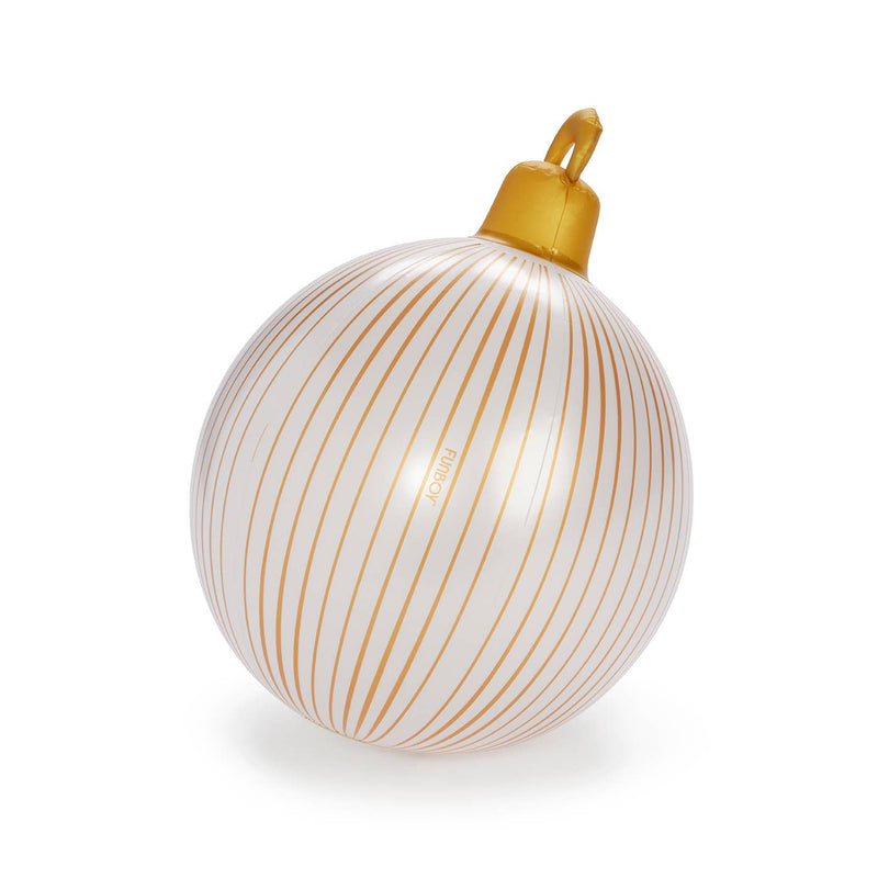 Vintage Stripe Light Up Christmas Ornament Holiday Balls - 3 Pack