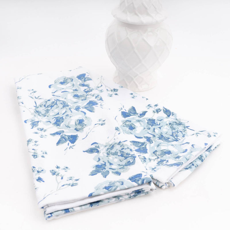 Blue Rose Kitchen Towel Set