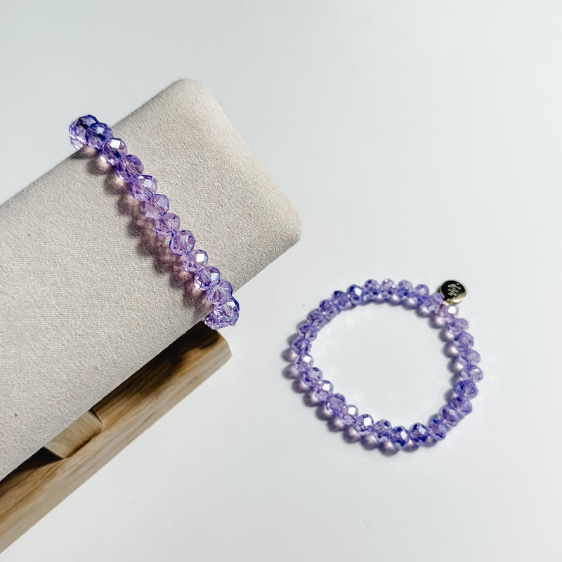 Stacker Stretch Bracelet - Lavender Sparkle