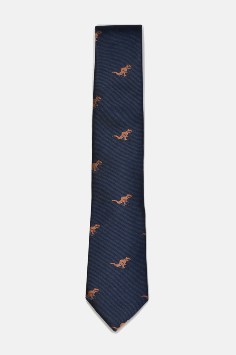 T-Rex on a Bike Tie