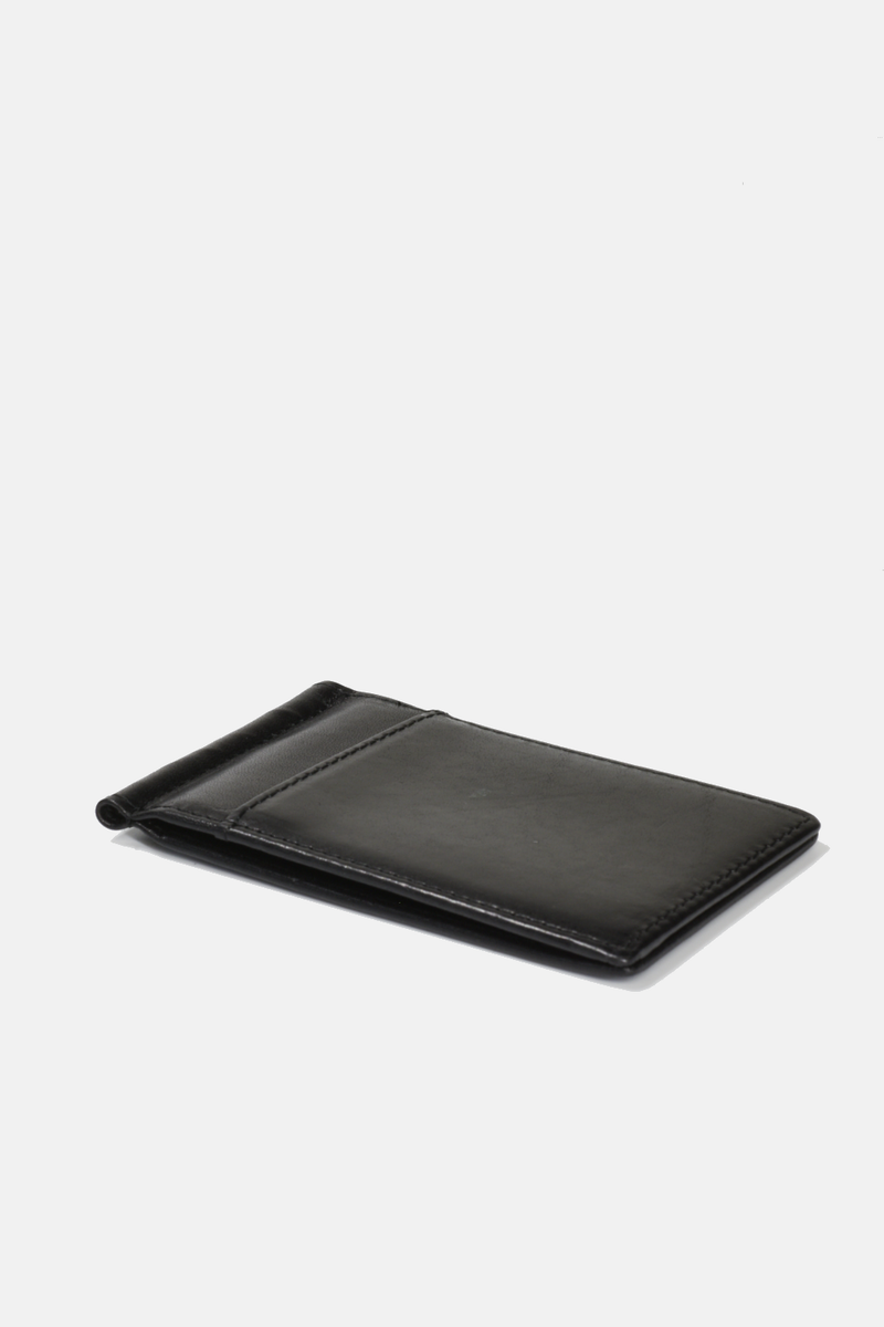 Slim Money Clip Wallet: Dark Brown