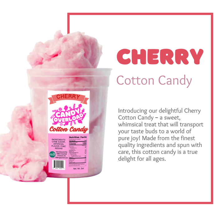 Cherry- Gourmet Cotton Candy