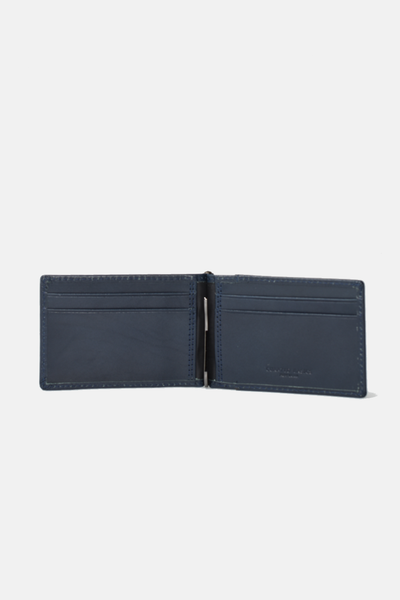 Slim Money Clip Wallet: Dark Brown