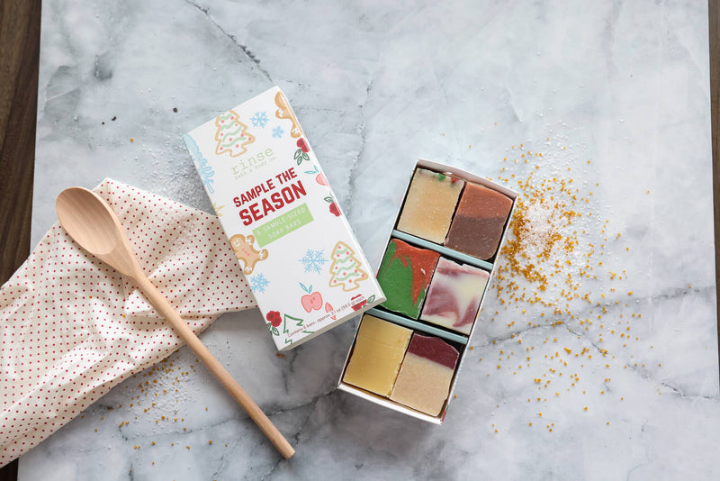 Soap - Sample the Season Holiday Sampler Box (6 half bars)