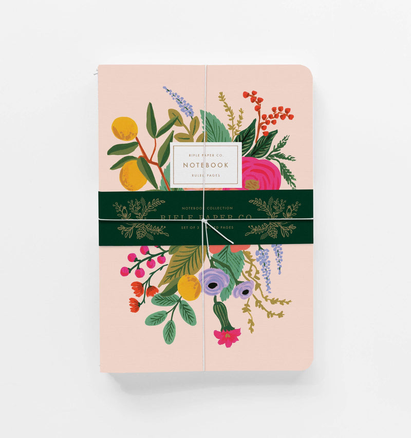 Assorted Set of 3 Garden Party Notebooks