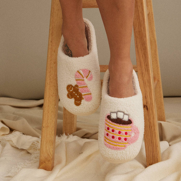 Gingerbread Man & Hot Chocolate slippers