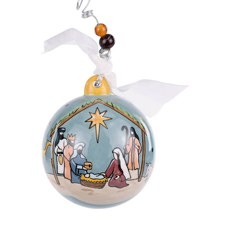 Oh Holy Night Manger Ornament