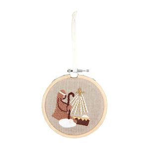 Nativity Hoop Ornament