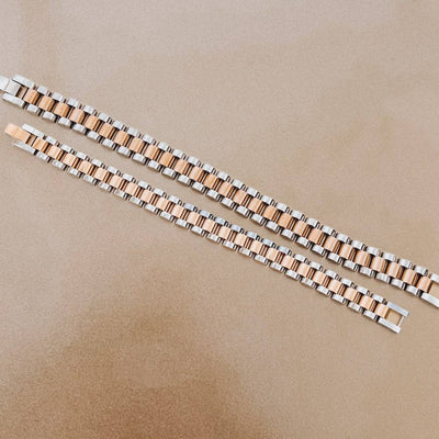 Mabel Mixed Metals Watch Band Bracelet - WATERPROOF