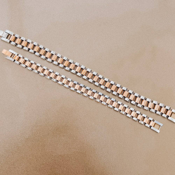 Mabel Mixed Metals Watch Band Bracelet - WATERPROOF