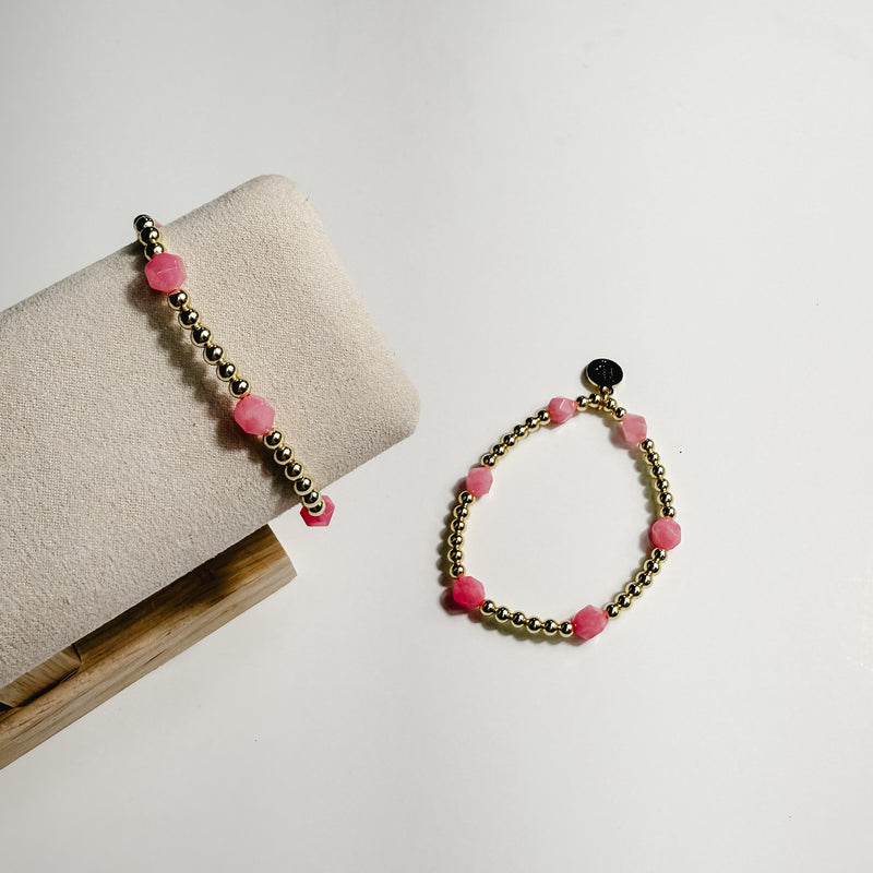 Lexi Stacker Bracelet - Strawberry Pink