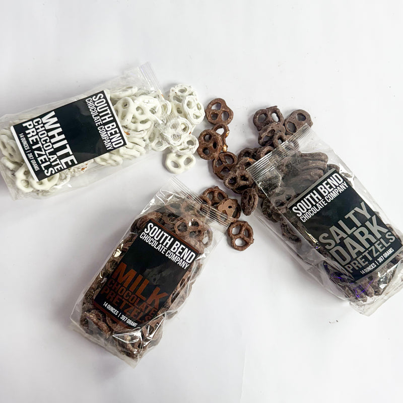 Salty Dark Chocolate Pretzels