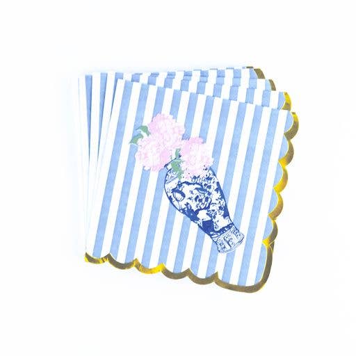 Ginger Jar Floral Paper Beverage Napkin Packs