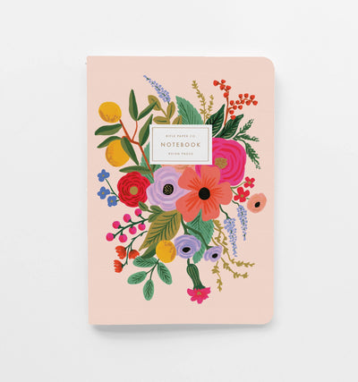 Assorted Set of 3 Garden Party Notebooks