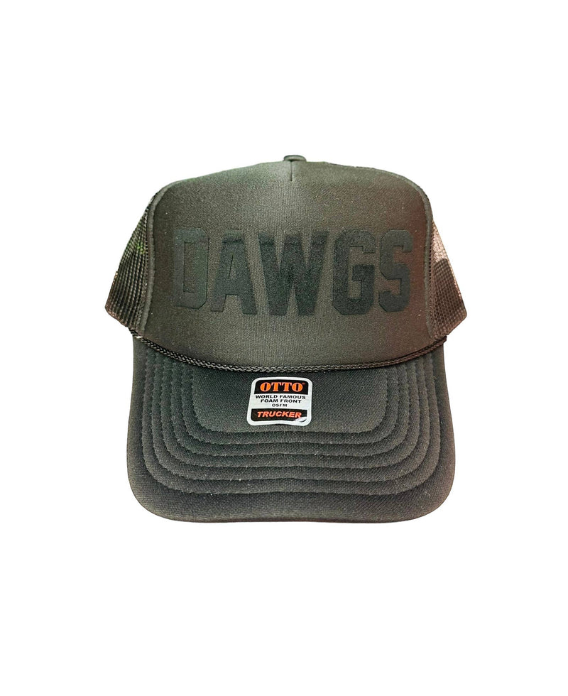 T.O.T. Trucker - DAWGS- (Black on Black)