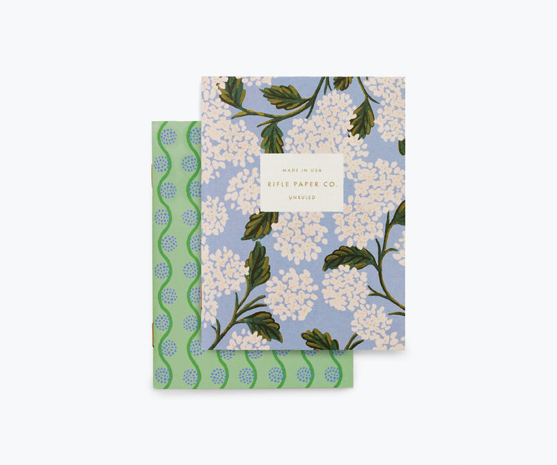 Pair of 2 Hydrangea Pocket Notebooks