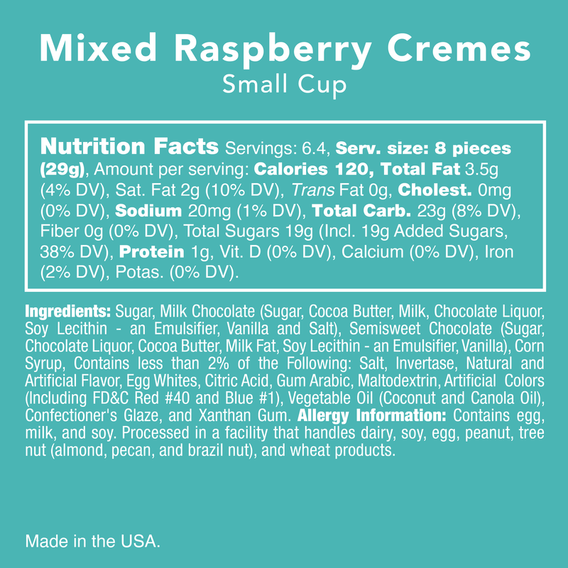 Mixed Choc Raspberry Cremes PLATINUM COLLECTION