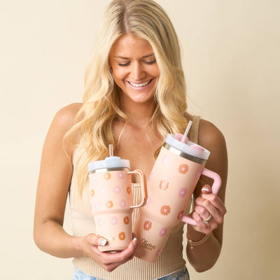 Peach Darling Daisy -40 oz Take Me Everywhere Tumbler