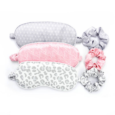 Silky Eye Mask & Scrunchie Set Assortment