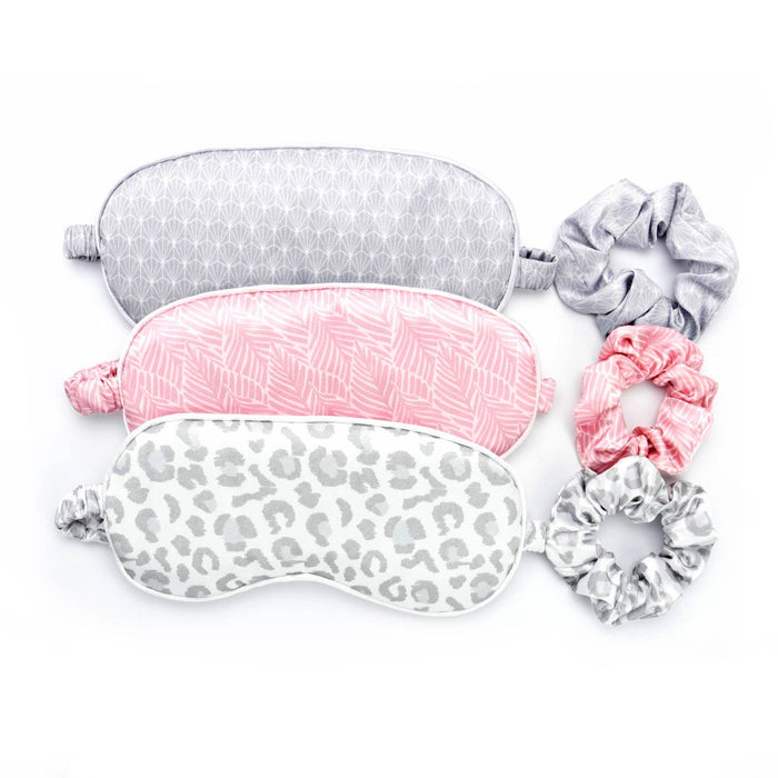 Silky Eye Mask & Scrunchie Set Assortment